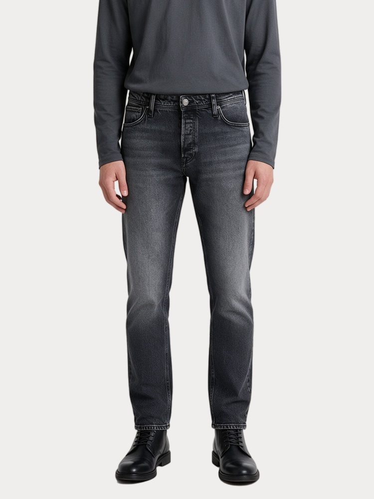 ΤΖΙΝ JACK&JONES JJIMIKE JJORIGINAL ST 174 BLACK DENIM JACK&JONES