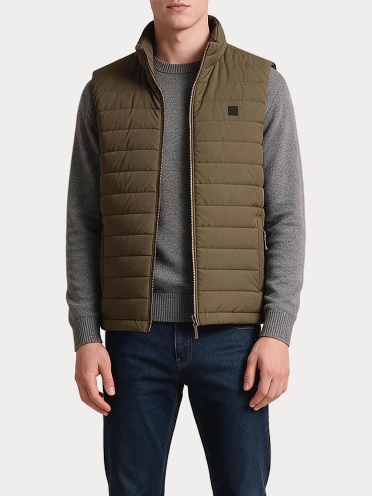 ΓΙΛΕΚΟ BOSTON PADDED VEST COFFEE BOSTON