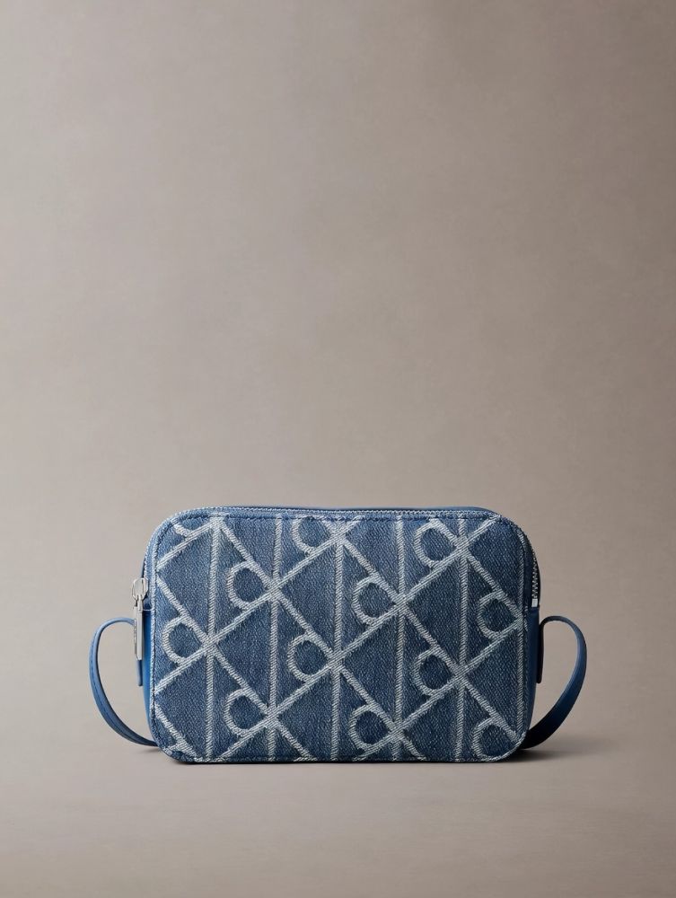 ΤΣΑΝΤΑ CALVIN KLEIN CAMERA DENIM BLUE CALVIN KLEIN φωτογραφία