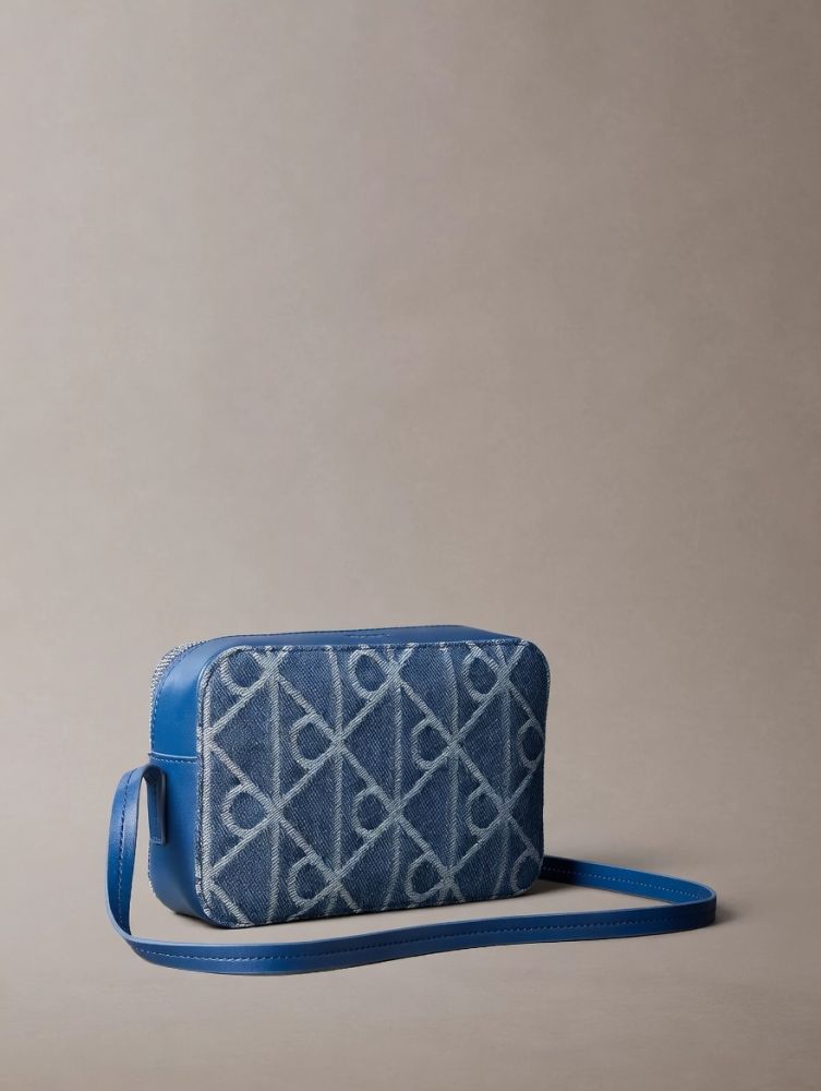 ΤΣΑΝΤΑ CALVIN KLEIN CAMERA DENIM BLUE CALVIN KLEIN φωτογραφία