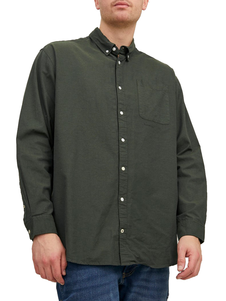 JACK&JONES ΠΟΥΚΑΜΙΣΟ JACK & JONES JJEOXFORD SHIRT L/S S21 PLS FOREST NIGHT (ΜΕΓΑΛΑ ΜΕΓΕΘΗ) JACK&JONES