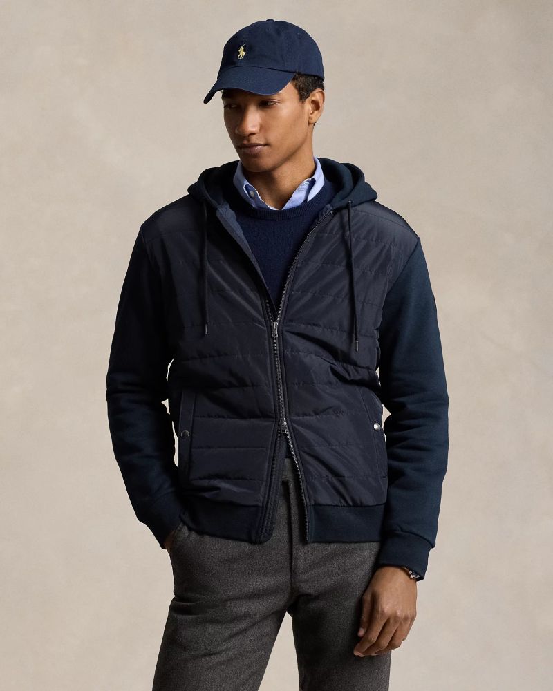 ΑΝΔΡΙΚΟ ΖΑΚΕΤΑ POLO RALPH LAUREN HYBRID HOODED JACKET COLLECTION NAVY POLO RALPH LAUREN φωτογραφία