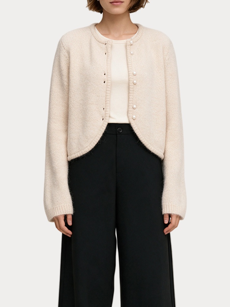 ΖΑΚΕΤΑ ONLY ONLZAGGIE LS BUTTON CARDI CC KNT BIRCH PEARL BUTTON ONLY