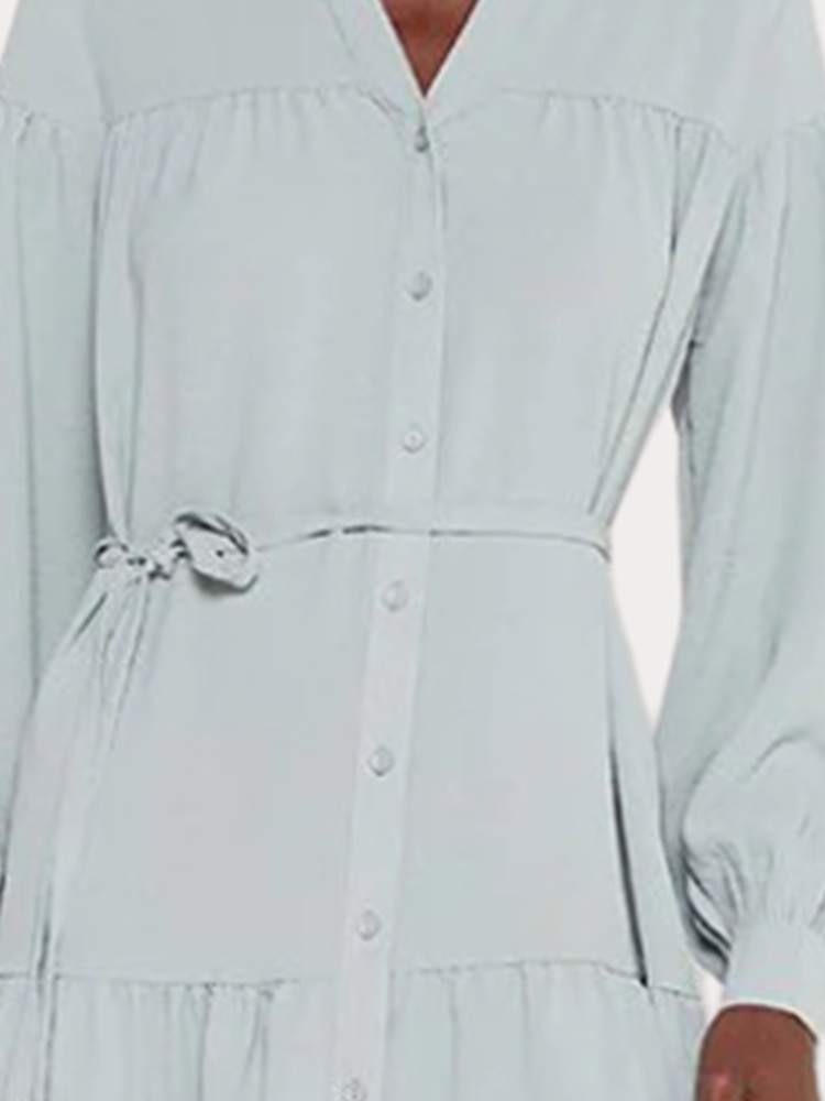 JACQUELINE DE YOUNG ΦΟΡΕΜΑ JDY BLUE GREY DRESS JACQUELINE DE YOUNG - 5